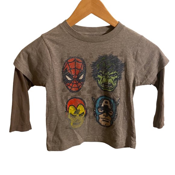 Marvel Superhero long sleeve t shirt 4t - Picture 1 of 4